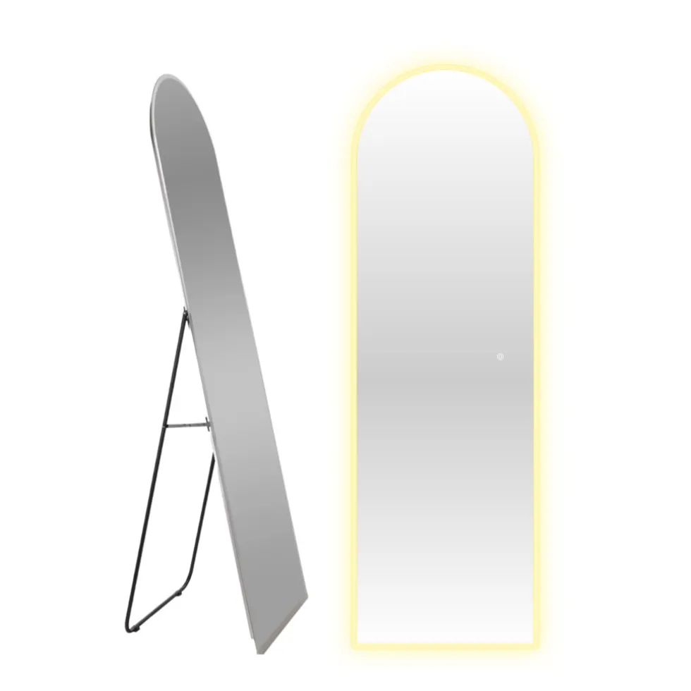 SensaHome Staande Spiegel Oval met LED Verlichting