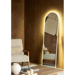 SensaHome Staande Spiegel Oval met LED Verlichting