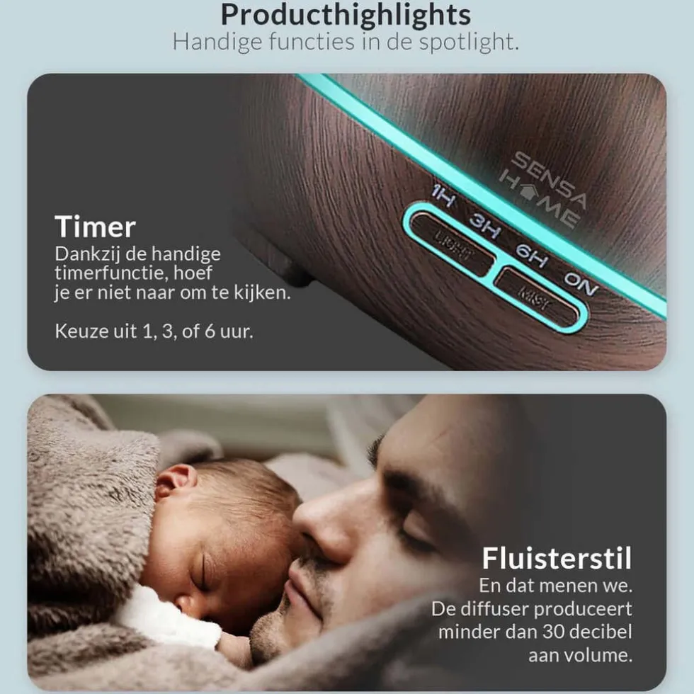 SensaHome ZEN300 Aroma Diffuser Met Etherische Oliën
