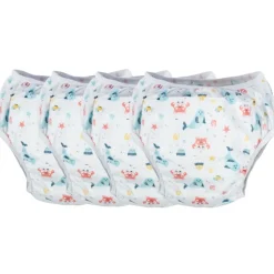 Sevibaby Wit 15-20kg 4 Stuks Gevoerd Oefenbroekje