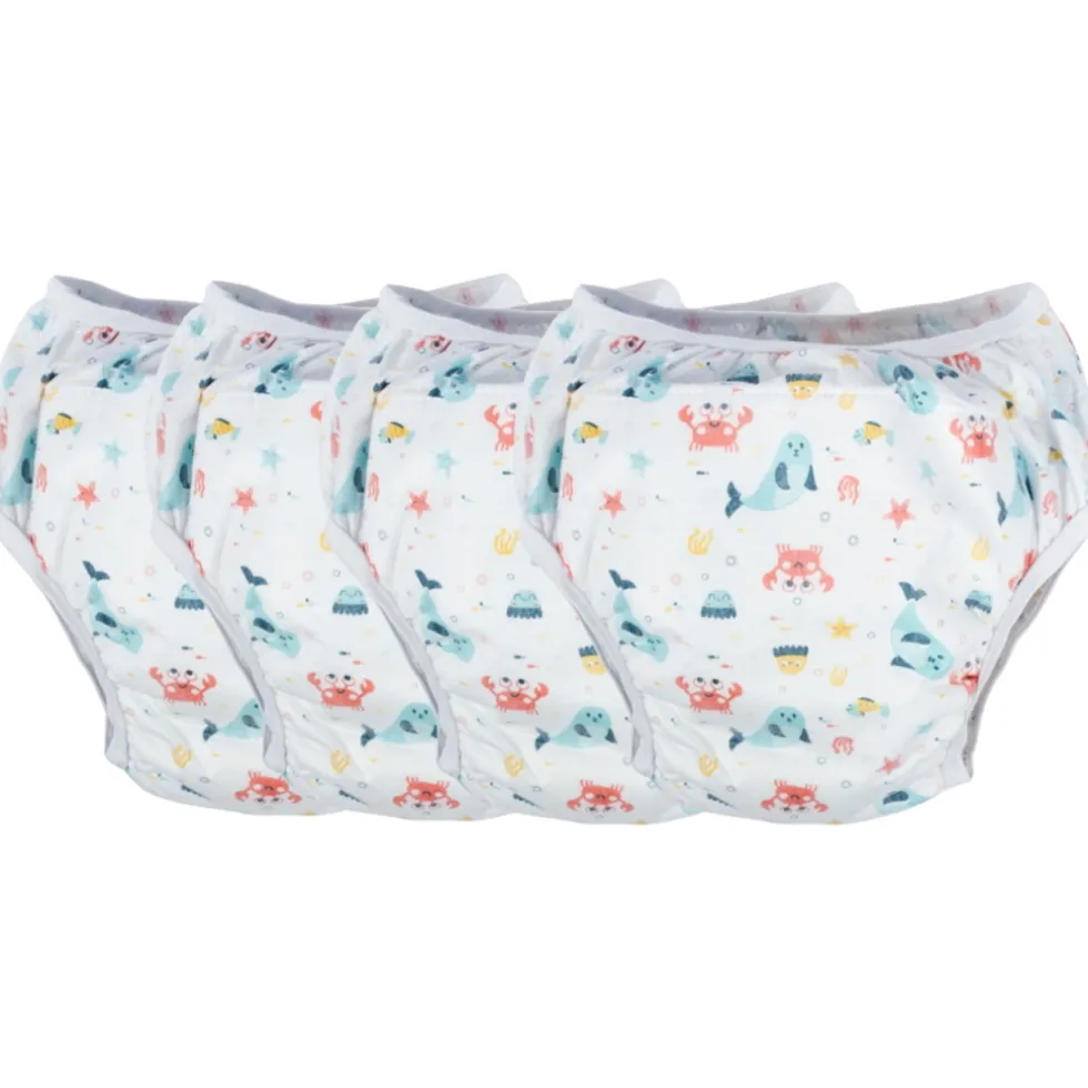 Sevibaby Wit 15-20kg 4 Stuks Gevoerd Oefenbroekje