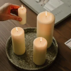 Spaas Geurloze Stompkaars Ivoor 50/80mm 18u 4 x 4 Stuks