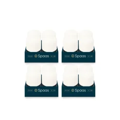 Spaas Geurloze Stompkaars Wit 50/80mm 18u 4 x 4 Stuks