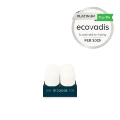 Spaas Geurloze Stompkaars Wit 50/80mm 18u 4 x 4 Stuks