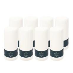 Spaas Geurloze Stompkaars Wit 60/150mm 45u 2 x 4 Stuks