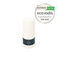 Spaas Geurloze Stompkaars Wit 60/150mm 45u 2 x 4 Stuks