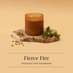 Spaas WinterGlow Geurkaarsen Fierce Fire Patchouli & Kardemom Kaarsenset