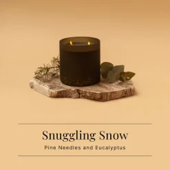 Spaas WinterGlow Geurkaarsen Snuggling Snow Dennennaalden & Eucalyptus Kaarsenset