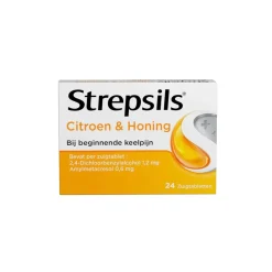 Strepsils Citroen + Honing Zuigtabletten
