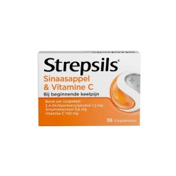 Strepsils Sinaasappel & Vitamine C Zuigtabletten