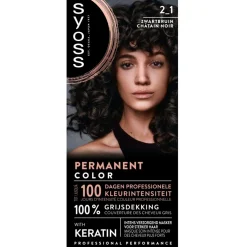 Syoss 2.1 Zwartbruin Permanente Haarkleuring
