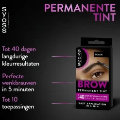 Syoss Browtint Zwart Permantente Wenkbrauwverf