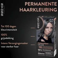 Syoss Metallic Shine 4-15 Dusty Chrome Haarkleuring