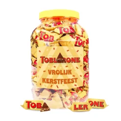 Toblerone Mini melkchocolade "Vrolijk Kerstfeest" kerstcadeau