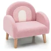 Trendmix Kinder Fauteuil Teddy Stof Regenboog Lounge Stoel