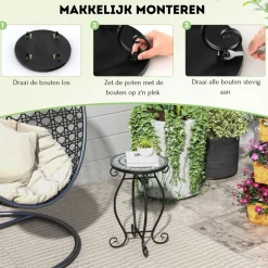 Trendmix Mozaïek Bijzettafel Keramiek voor Binnen en Buiten