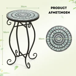 Trendmix Mozaïek Bijzettafel Keramiek voor Binnen en Buiten