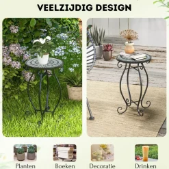 Trendmix Mozaïek Bijzettafel Keramiek voor Binnen en Buiten