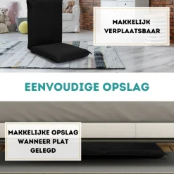 Trendmix Vloerstoel Meditatiestoel Met 6-Traps Verstelbare Rugleuning