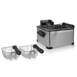 Tristar FR-6949 Friteuse met 1 Grote en 2 Kleine Friteusemande