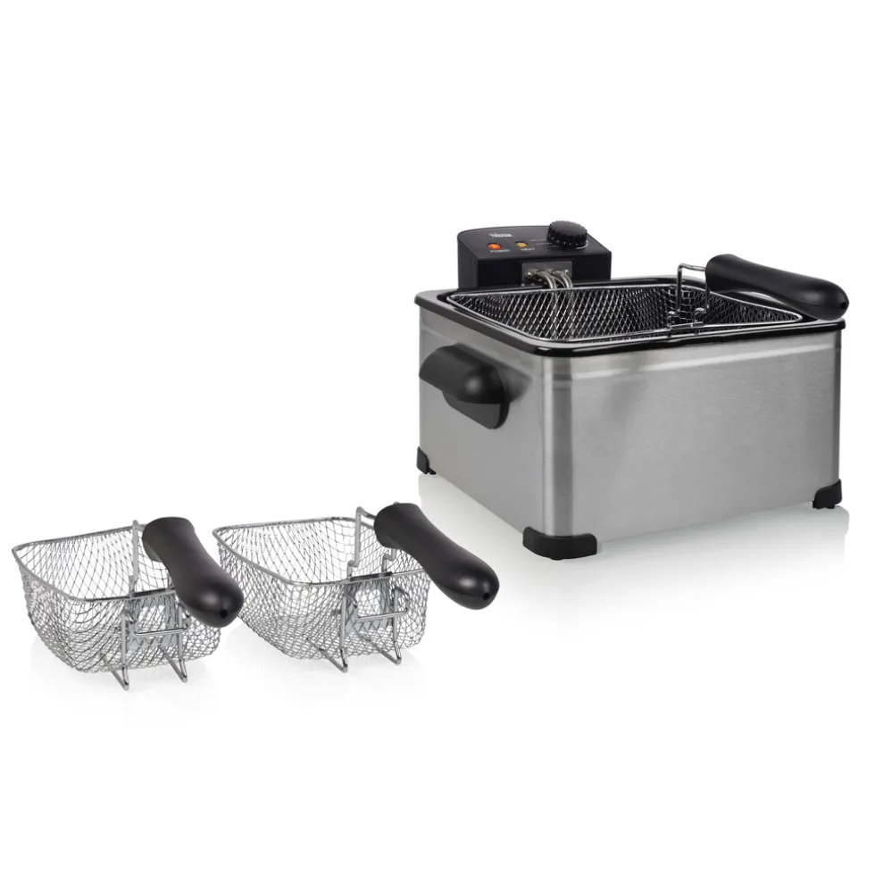 Tristar FR-6949 Friteuse met 1 Grote en 2 Kleine Friteusemande