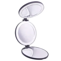 UNIQ Drievoudige Compacte Reismake-upspiegel met Led 5x en 10x Vergroting