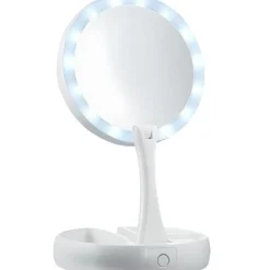 UNIQ Opvouwbare Led Make-up Make-upspiegel en 10x Vergroting