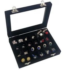 UNIQ Sieradendoos in Zwarte Velours