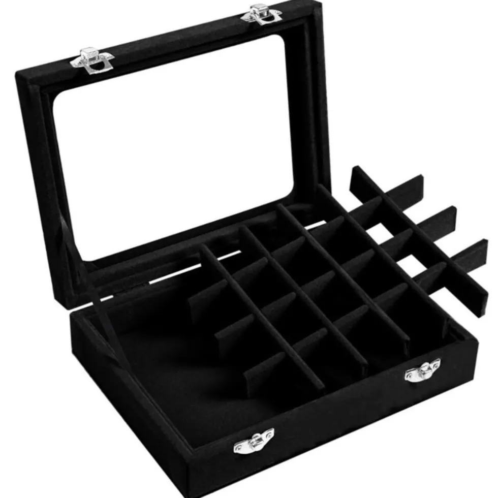 UNIQ Sieradendoos in Zwarte Velours