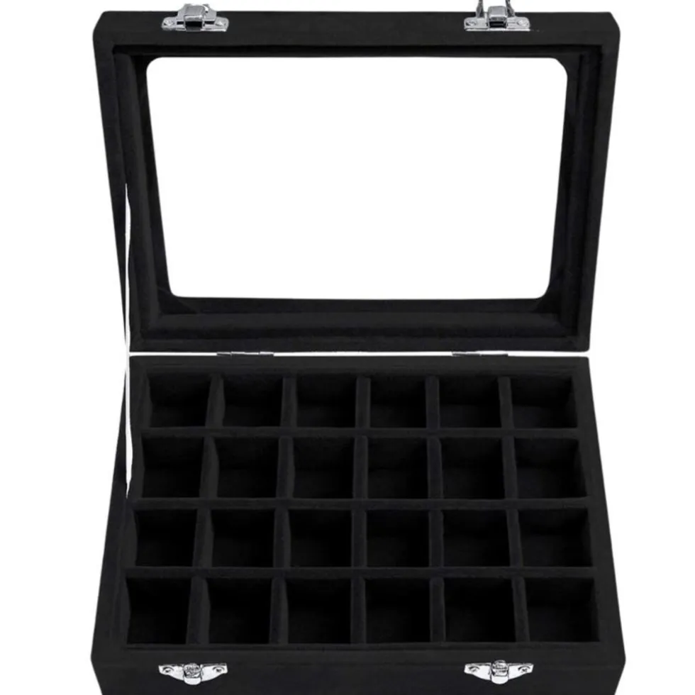 UNIQ Sieradendoos in Zwarte Velours