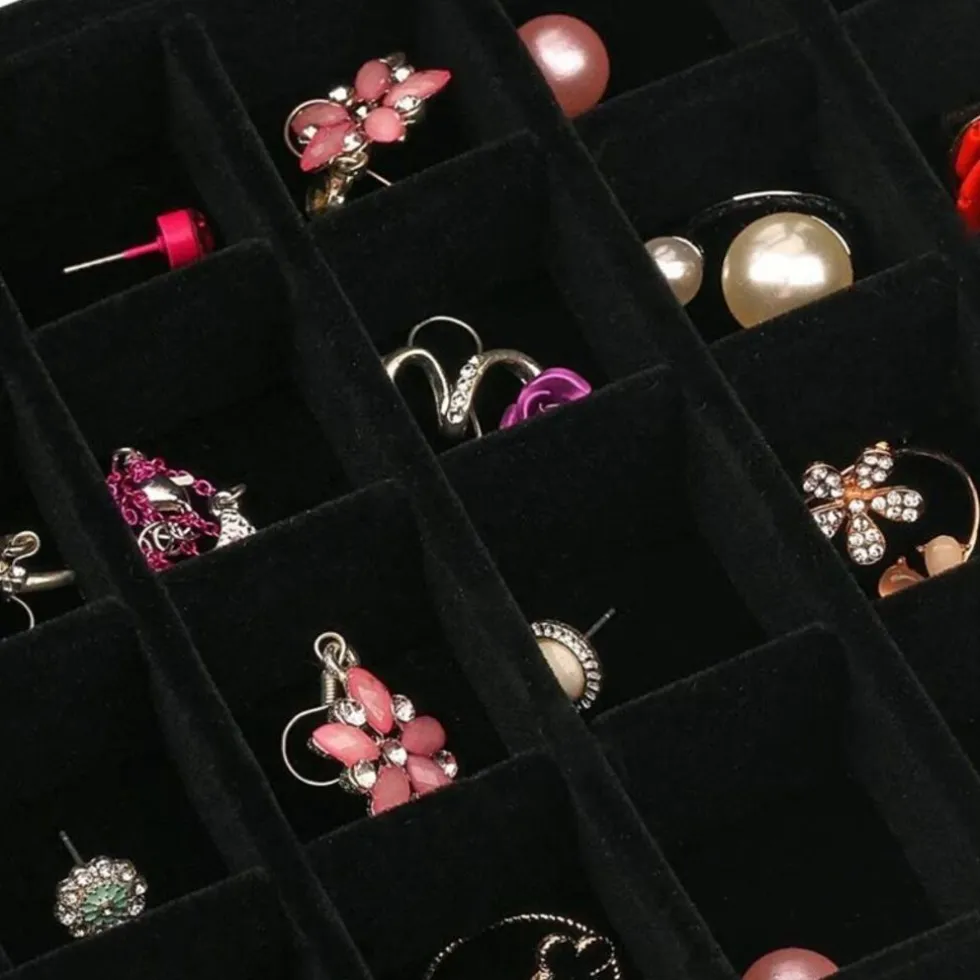 UNIQ Sieradendoos in Zwarte Velours