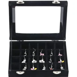 UNIQ Sieradendoos in Zwarte Velours