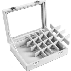 UNIQ sieradendoosje in grijs velours