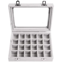 UNIQ sieradendoosje in grijs velours