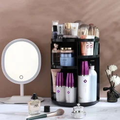 UNIQ 360° Roterende Make‑up Organizer – Zwart