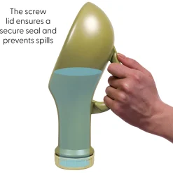 Unisex urinaal met schroefdeksel