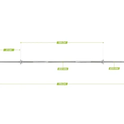 VirtuFit Halterstang Schroefsluiting