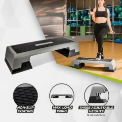 VirtuFit Professionele Verstelbare Aerobic Fitness Step/Stepper