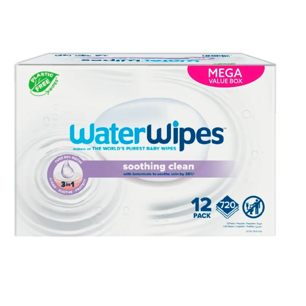WaterWipes Soothing Clean Babydoekjes