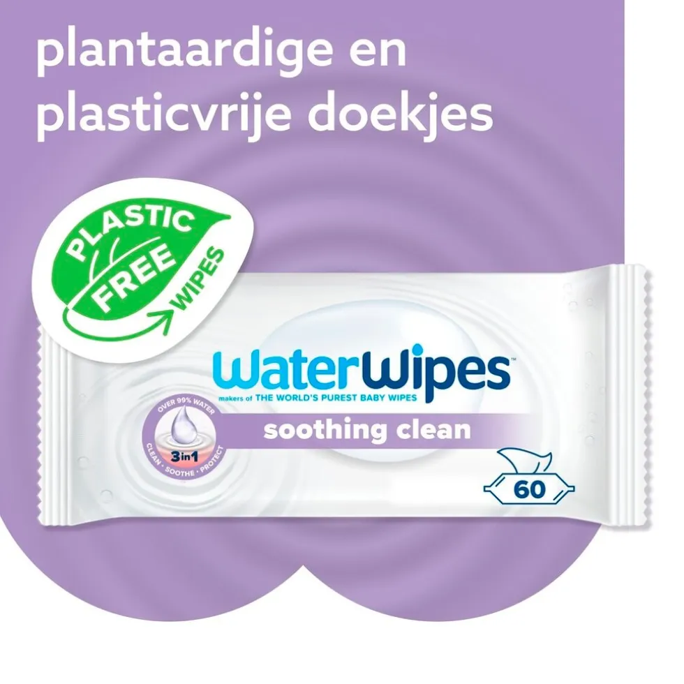 WaterWipes Soothing Clean Babydoekjes