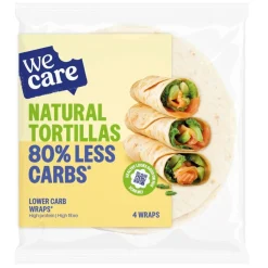 WeCare Natural Tortillas Lower Carb Wraps