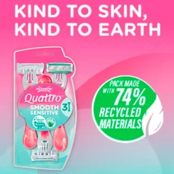 Wilkinson Sword Quattro Smooth Sensitive Wegwerpscheermesjes