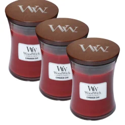 Woodwick geurkaarsen Cinnamon Chai