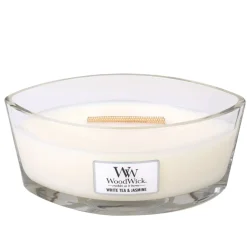 Woodwick geurkaarsen White Tea & Jasmine