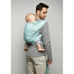 Zaffiro Be Close Beige Leaves Multifunctionele Draagdoek