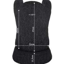 Zaffiro City Graphite Leaves Ergonomische Draagzak